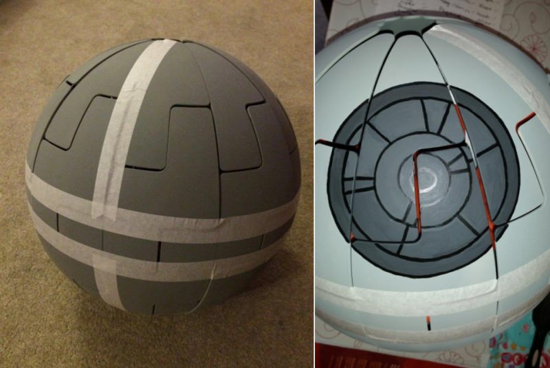 Turn Ikea lamp into striking DIY Death Star replica