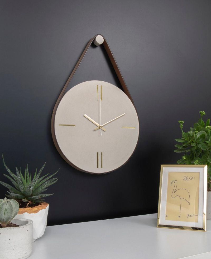 concrete wall clock 