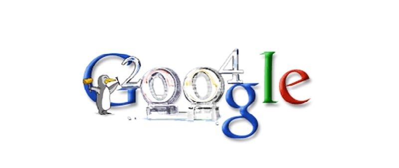 Google New Year Doodle 2004