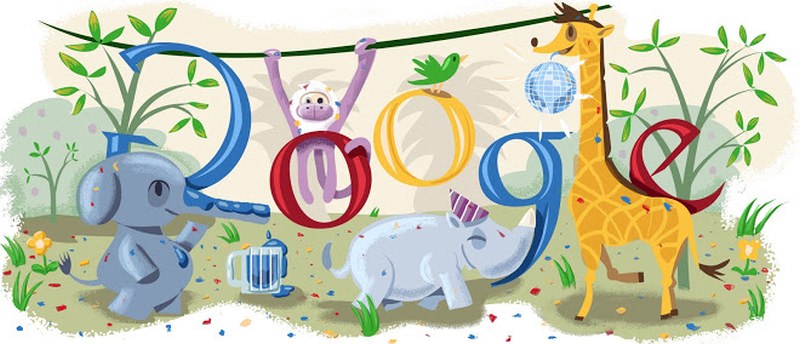 Google New Year Doodle 2009