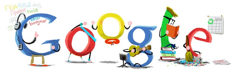 Google New Year Doodle 2012