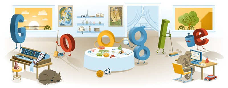 22 Years of New Year's Day Google Doodles