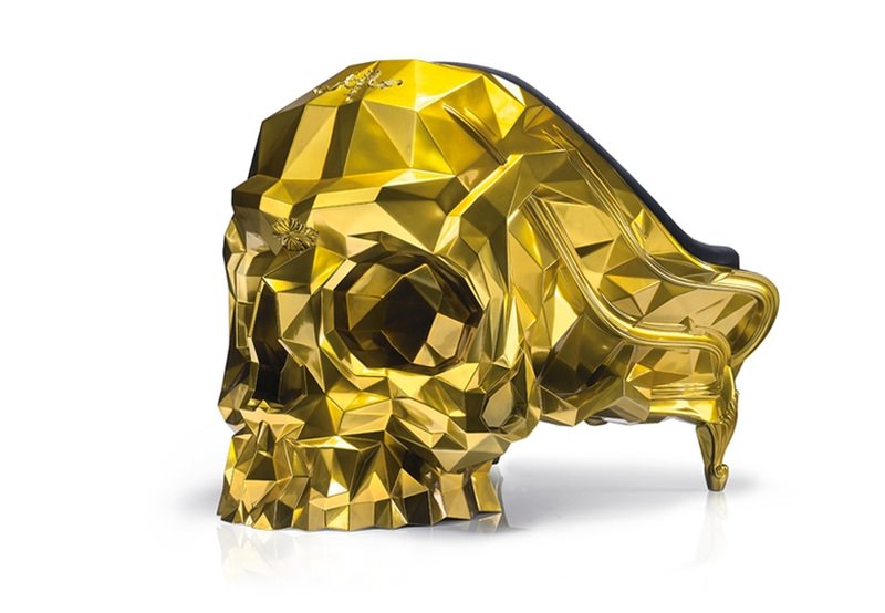 24-karat Gold Skull Armchair