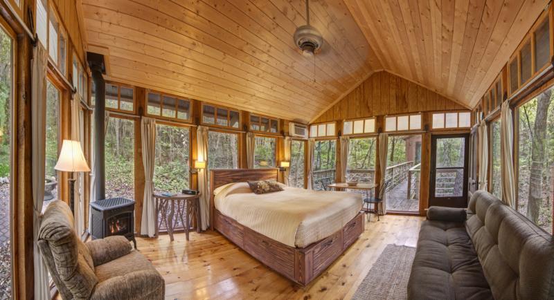 Interiors inside the cabins by CandelWood