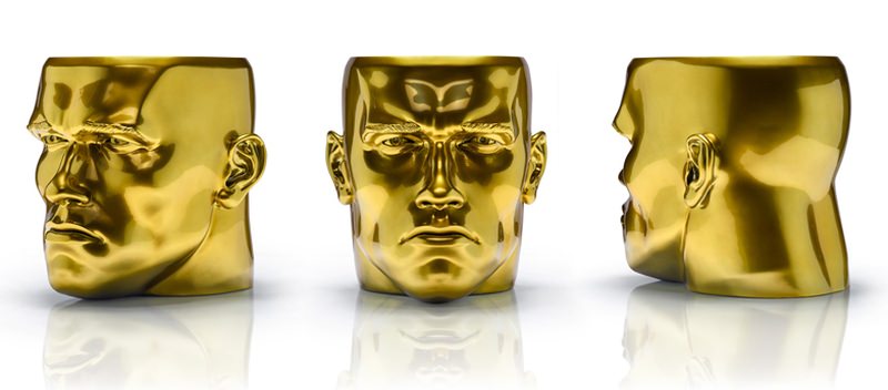 HAROW’s iconic stool N° 1-A- Arnold mimics human face