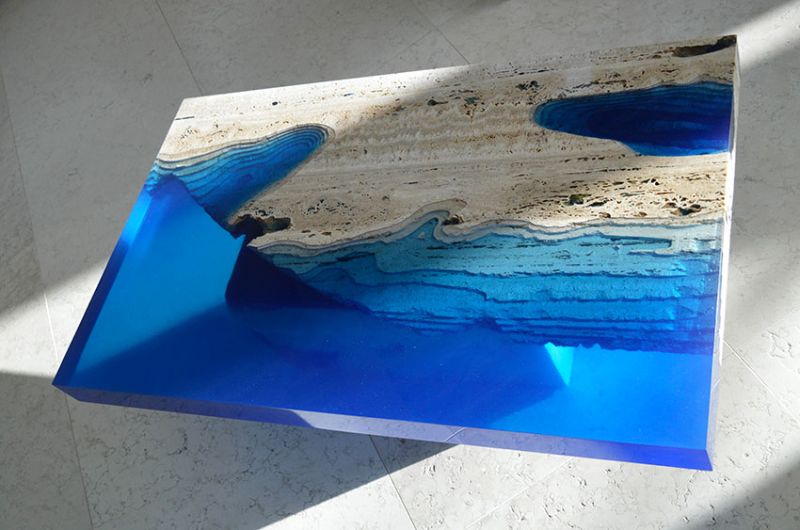 Lagoon Coffee Table by designer Alexander Chapelin