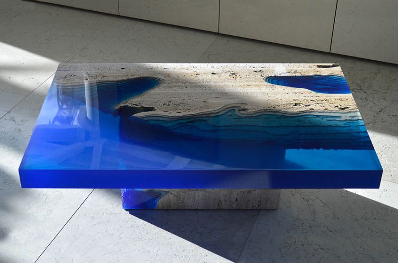 Lagoon Coffee Table by designer Alexander Chapelin