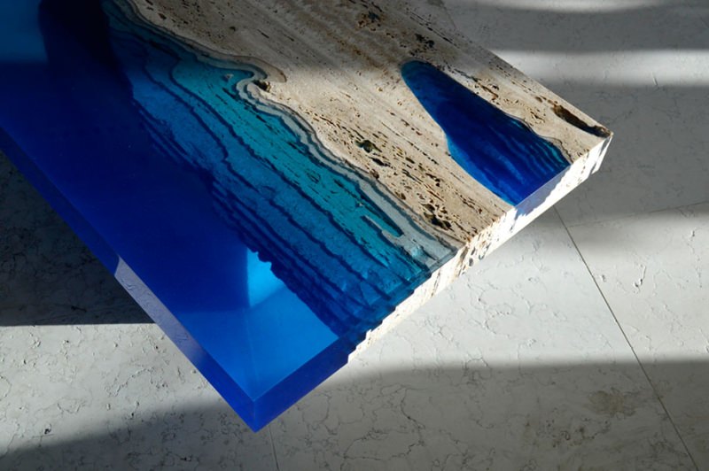 Lagoon Coffee Table by designer Alexander Chapelin