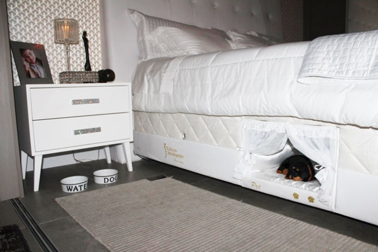 Pet Bed Comes with Tiny Compartment for Your Pet to Sleep