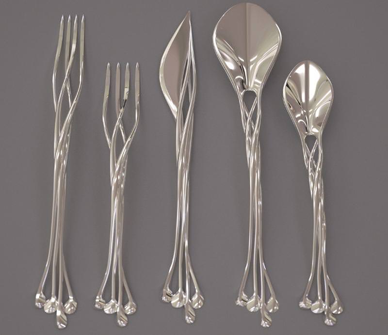 3D printed Setae flatware