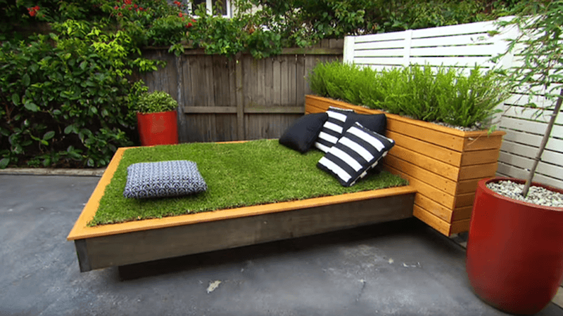 DIY Grass Bed