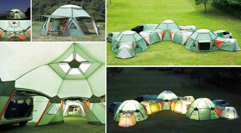 Endless possibilities offered by the modular fore-retardant tents