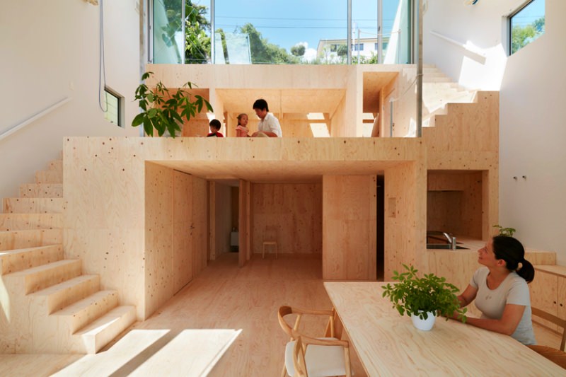 Re-slope House by Tomohiro Hata