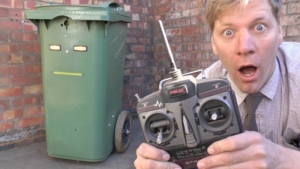 Remote-controlled Wheelie Bin by Colin Furze