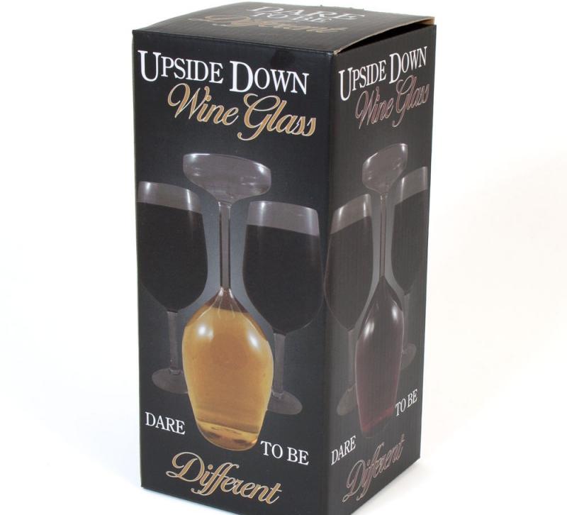 Upside Down Wine Glass