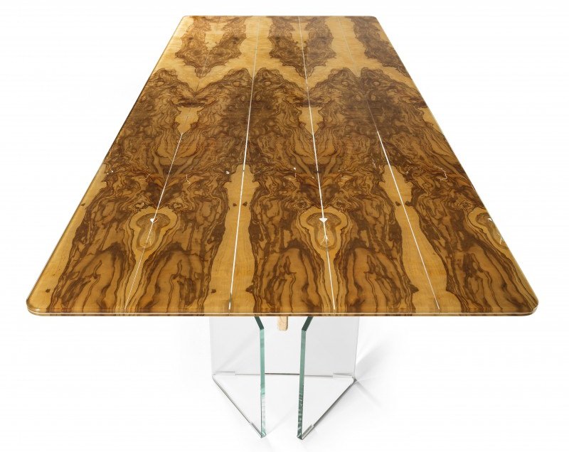 VGnewtrend Glass and Wood Tables