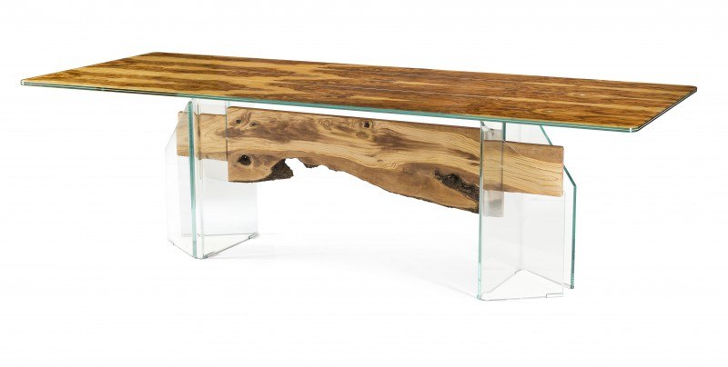 VGnewtrend Glass and Wood Tables