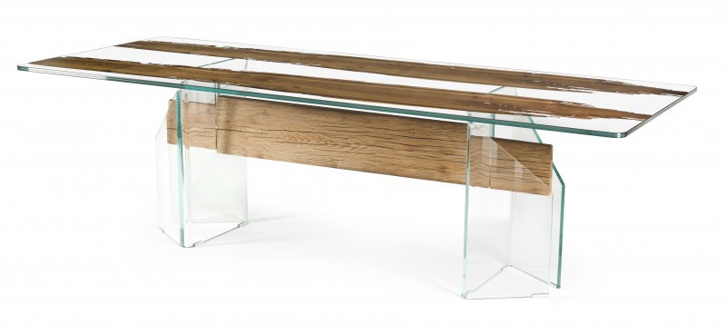 VGnewtrend Glass and Wood Tables