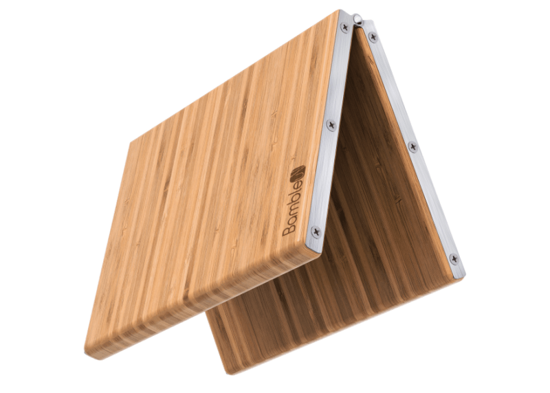 Bambleu 4-in-1 cutting board folds up for compact storage