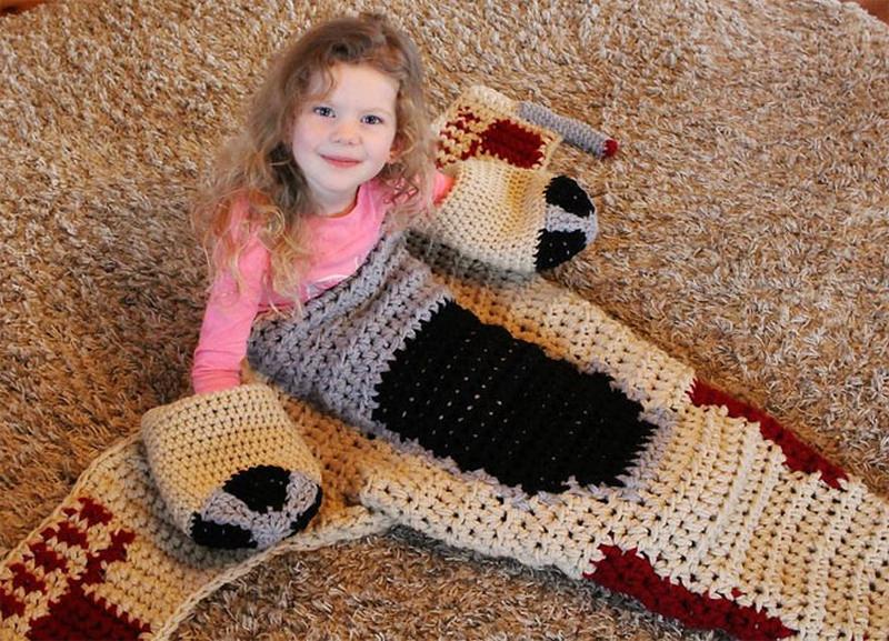 Crocheted X-Wing Starfighter Blanket by Michelle J Moore