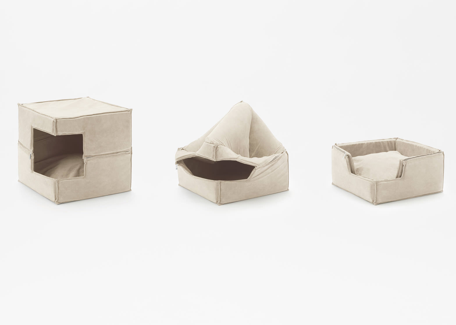 Cubic pet goods by Nendo