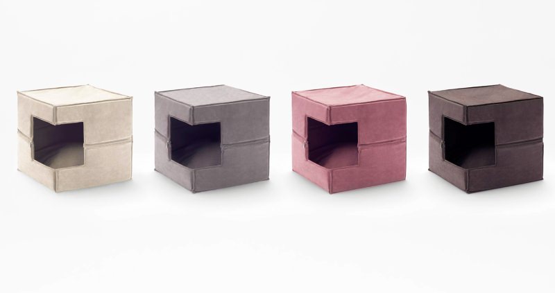 Cubic pet goods by Nendo