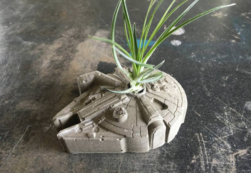 Millenium Falcon Planter