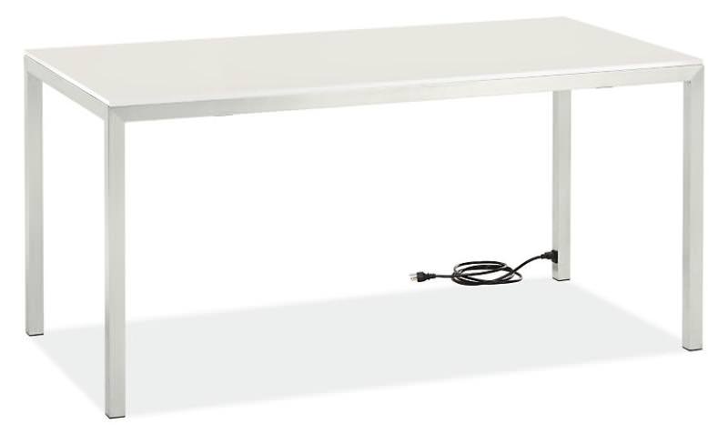 Portica Desk with built-in power outlet