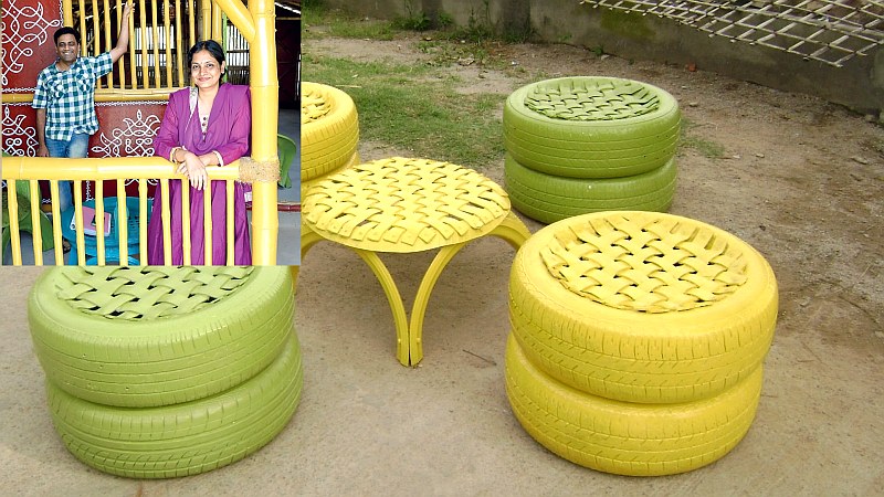 recycled tire office furniture