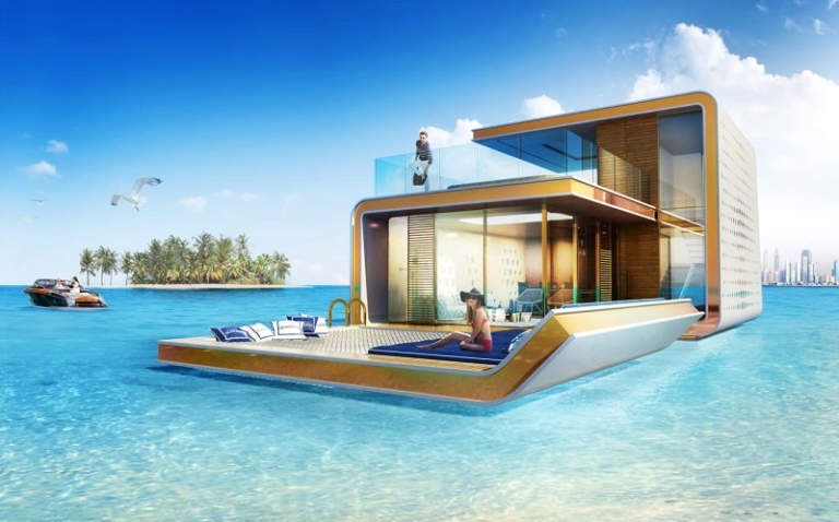 Floating Seahorse Holiday Villas Underway in Dubai