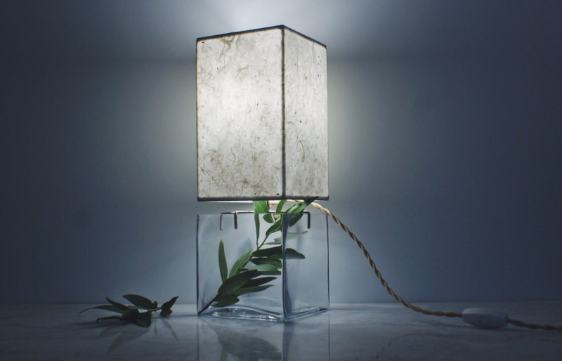 Handmade paper Lampshade by SHare Studios