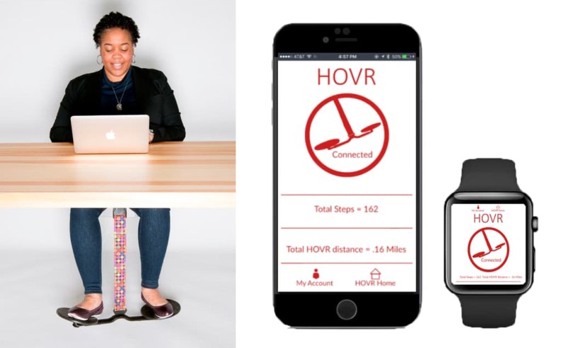 Hovr footrest helps you move without leaving your workstation