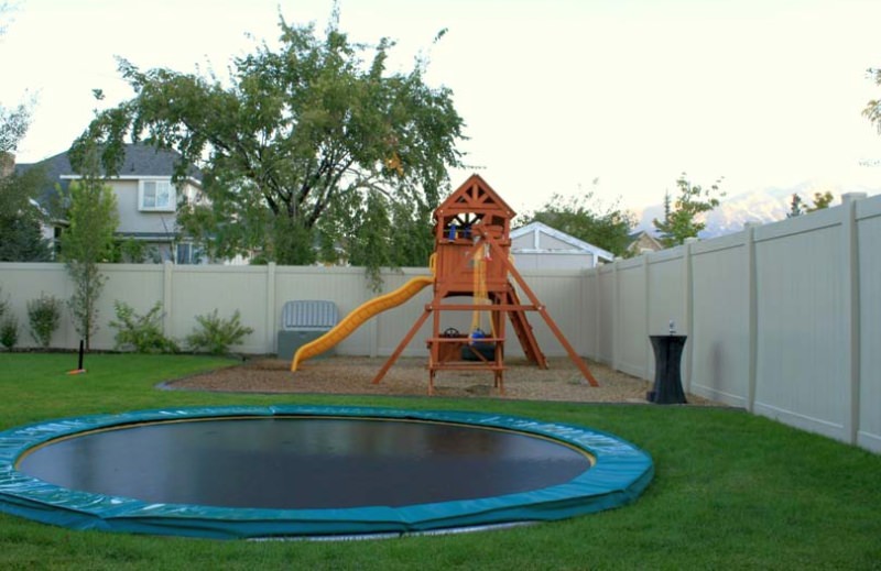 In-ground trampoline