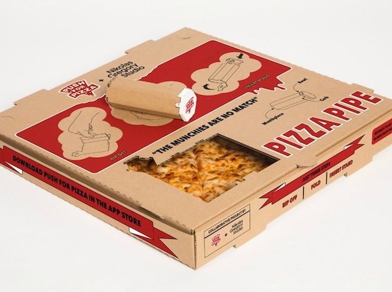 Pizza Box Weed Pipe by Push For Pizza