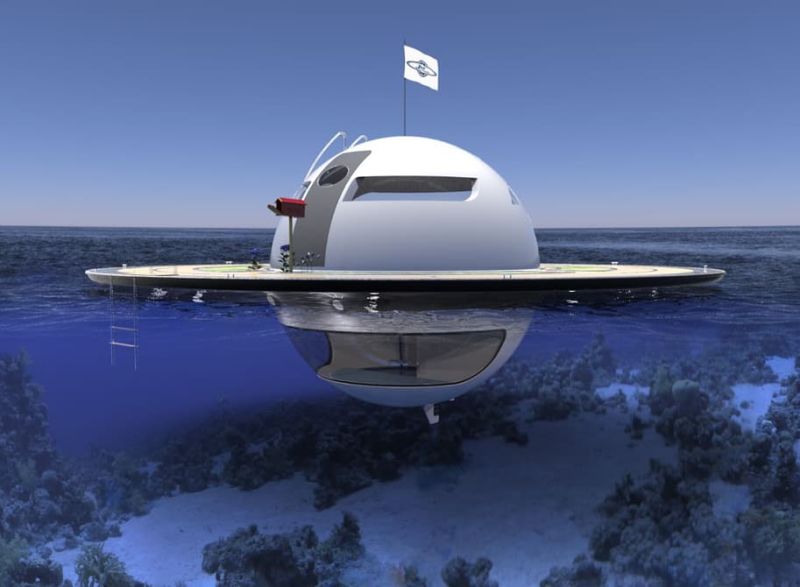 UFO Floating Home by Jet Capsule