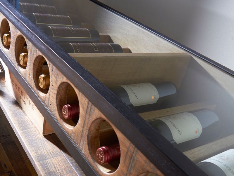 Wine Bottle Display Console Table