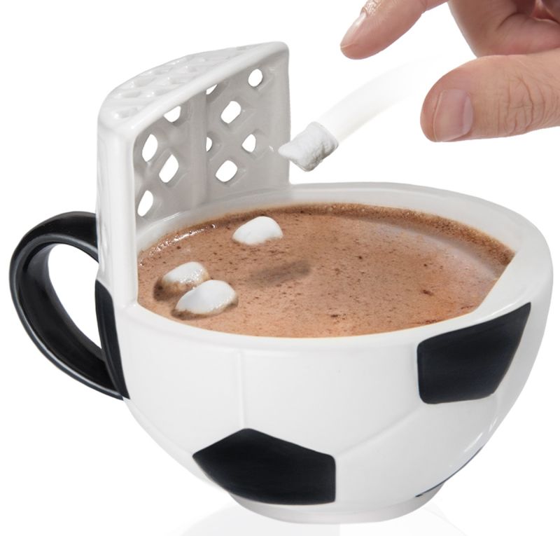 soccer mug with a goal