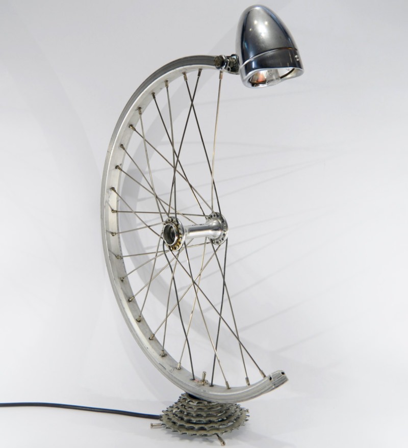 Bicycle parts desk lamp