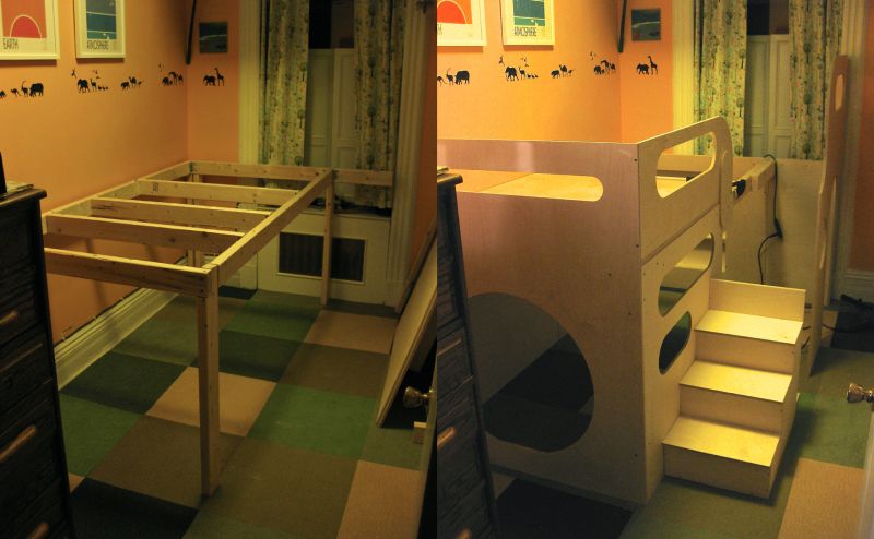 DIY Spaceship Loft Bed