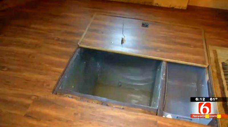 You can Buy this House with Fishing Hole in Living Room for $229K