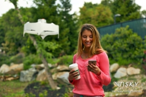 Uvionix nSKY Drone for Coffee Delivery