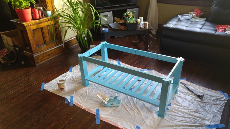 Coffee Table with Planter