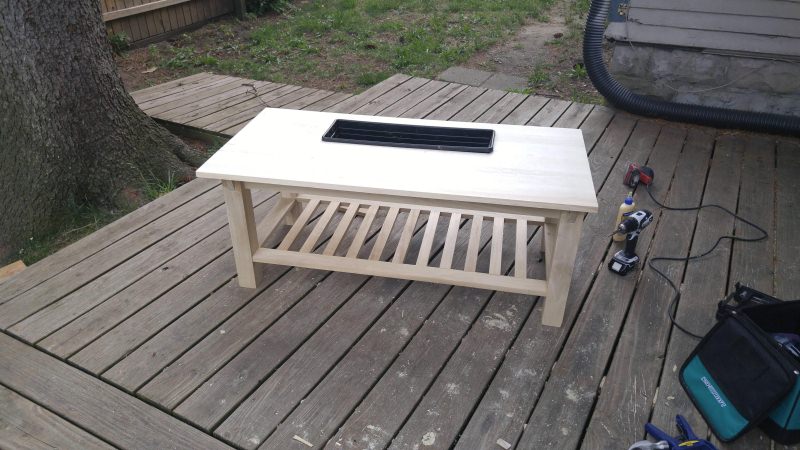 Coffee Table with Planter