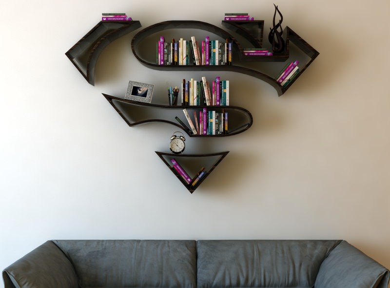 Superhero Bookshelves