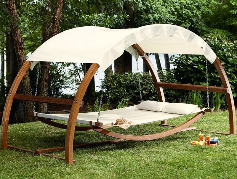 Swing Bed with Canopy