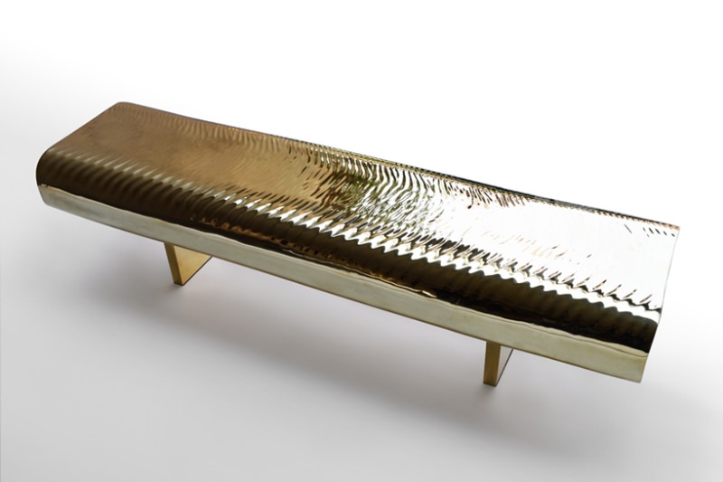 Water Block Brass Bench