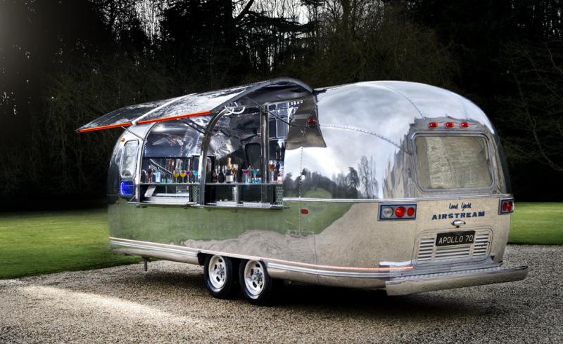 Just imagine the Airstream Bar parked in your backyard