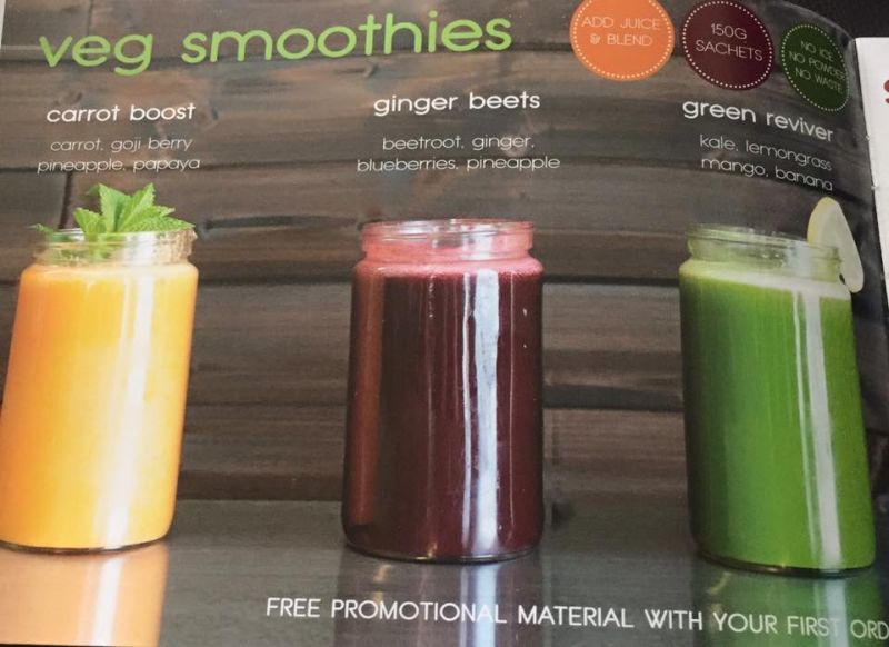 Vegetable smoothies for health conscious persons 