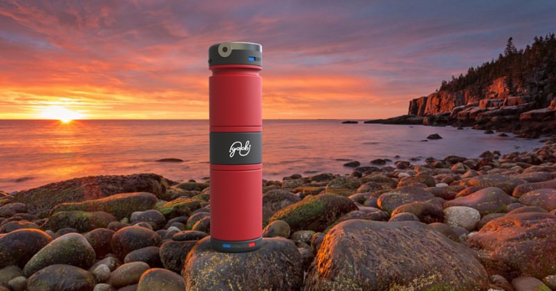 World's first vacuum insulated bottle that can carry two beverages at a time