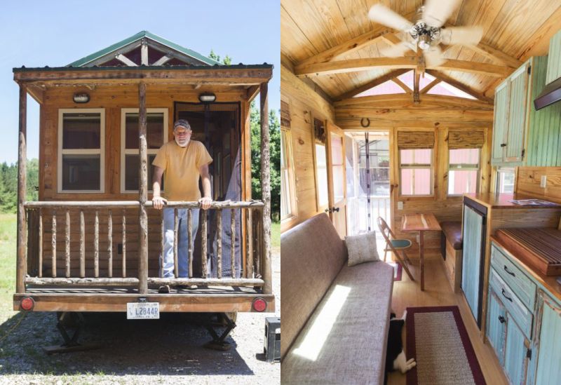 Houston carpenter builds tiny living quarters on wheels